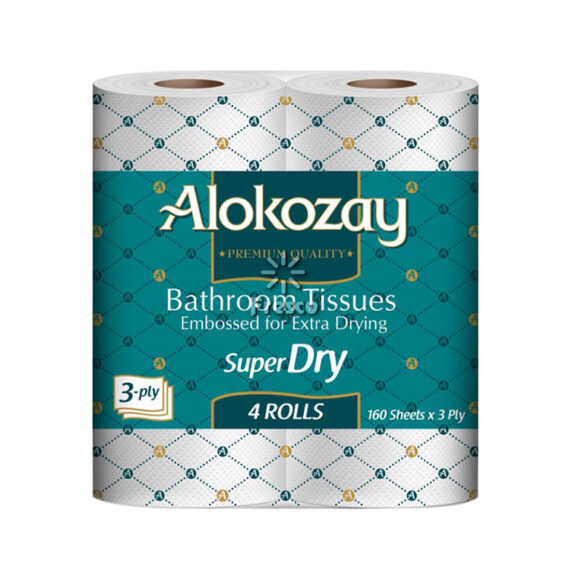 Alokozay Bathroom Tissues Super Dry 4pcs