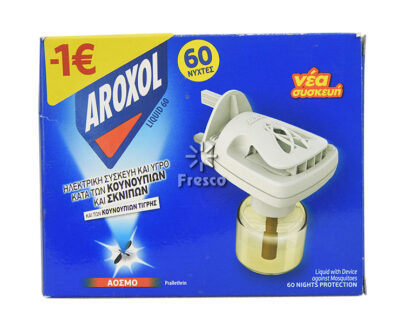 Aroxol Ηλεκτρική Συσκευή & Υγρό κατά των Κουνουπιών και Σκνίπων