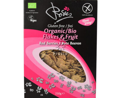Bio Rosies- Flakes & Fruits Red Berries 250g