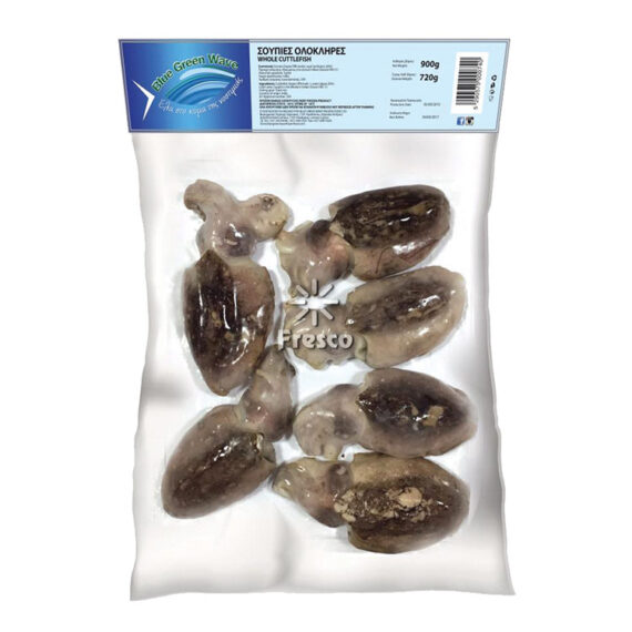 Blue Green Wave Whole Cuttlefish 900g