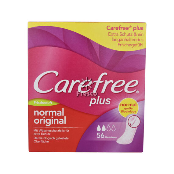 Carefree Plus Sanitary Napkins Normal Original 56pcs