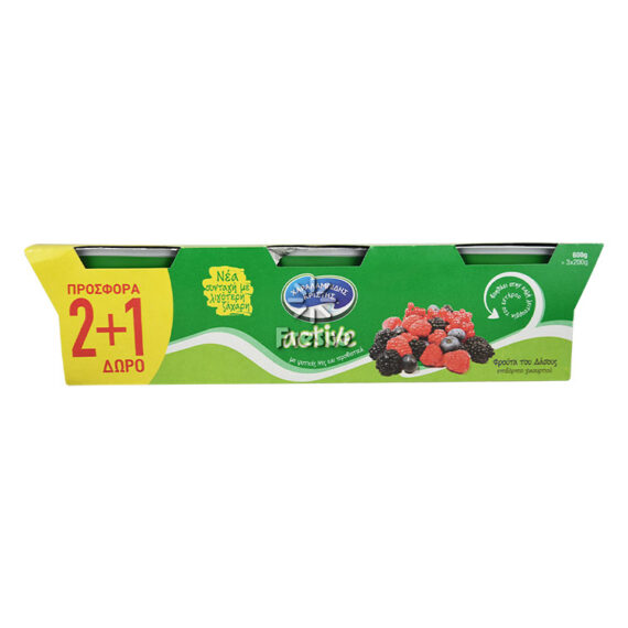 Charalambides Christis Yoghurts Active Forest Fruits 3 x 200g (2+1 Free)