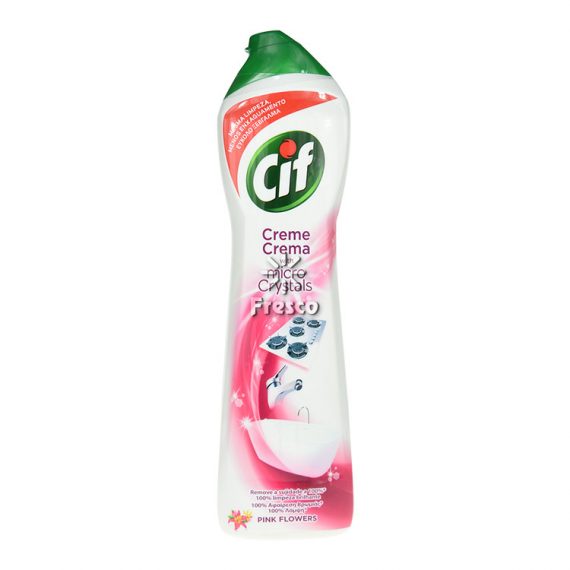 Cif Creme with Micro Crystals Pink Flowers 500ml