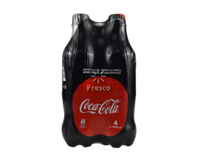 Coca Cola Soft Drink Zero 4 x 500ml