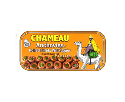 Chameau Anchovies With Caper In Sunflower Oil 50g