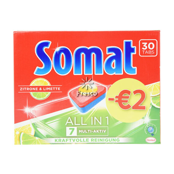 Somat All In One Lemon & Lime 30pcs