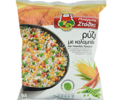Μπαρμπα Σταθης Rice With Sweetcorn And Vegetables 600g