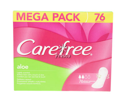 Carefree Pantyliners With Aloe 76 Pcs