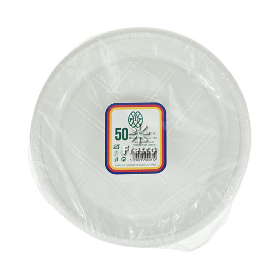 Pip Plastic Plates Diameter 21.4cm 50Pcs