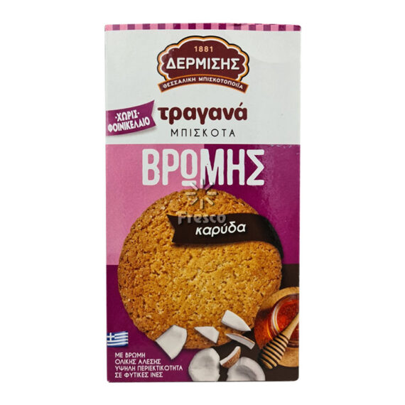Dermisis Crunchy Biscuits Oat with Coconut 160g