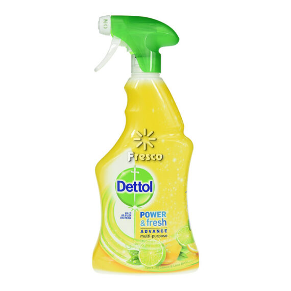 Dettol Power & Fresh Advance Multi Purpose With Sparkling Lemon & Lime Burst 500ml
