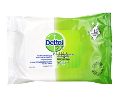 Dettol Υγρά Μαντηλάκια 15τεμ