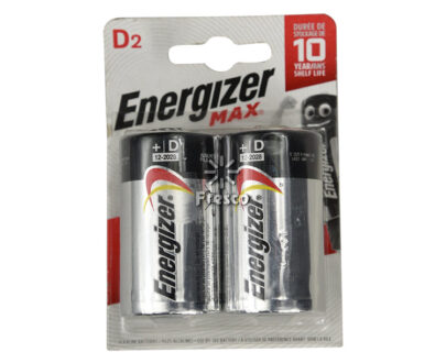Energizer Max D2 Battery 2pcs