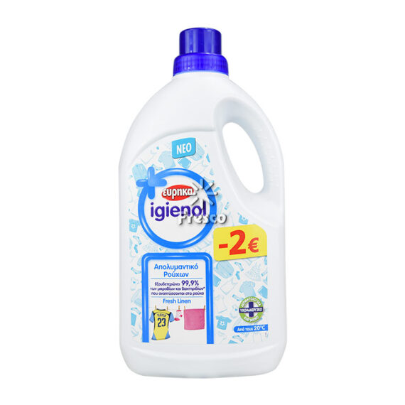 Eureka Igienol Liquid Detergent Fresh Linen 1.5L