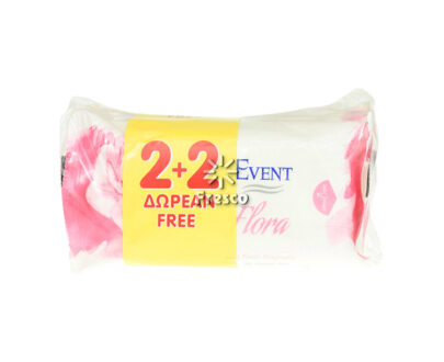 Event Hand Travel Wipes Flora Magnolia 15 Wipes (2+2 Free)