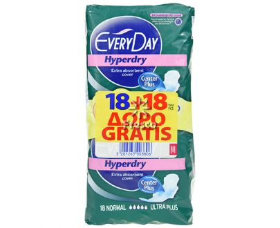 Everyday Hyperdry Normal Ultra Plus 18's 1+1