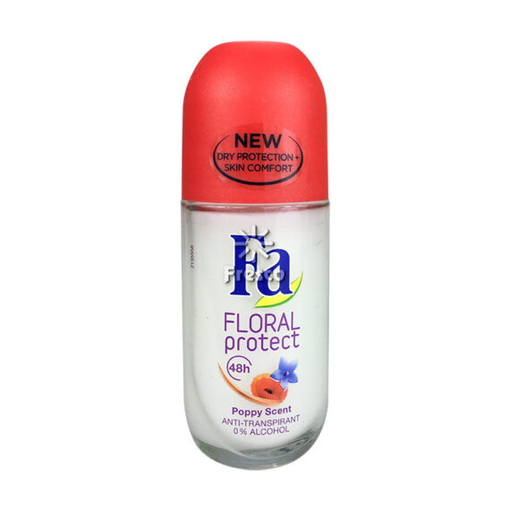 Fa Floral Protect Deodorant with Poppy Scent 50ml