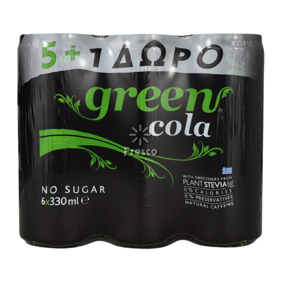 Green Cola No Sugar 6 x 330ml