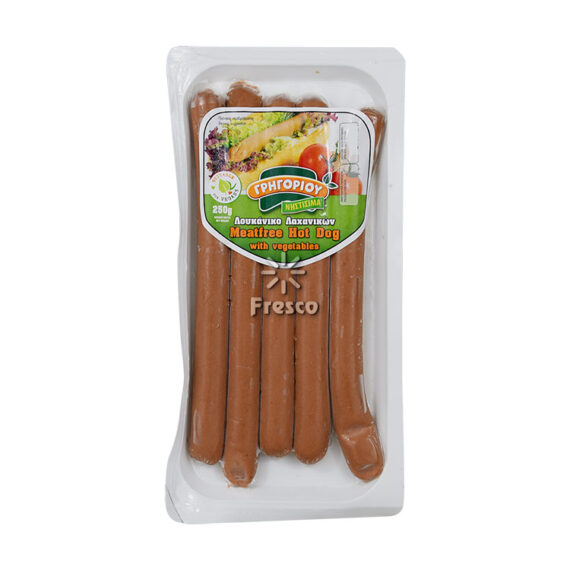 Grigoriou Meatfree Hot Dog with Vegetables 250g