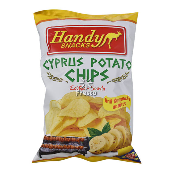 Handy Snack Cyprus Potato Chips Souvla Flavour 90g