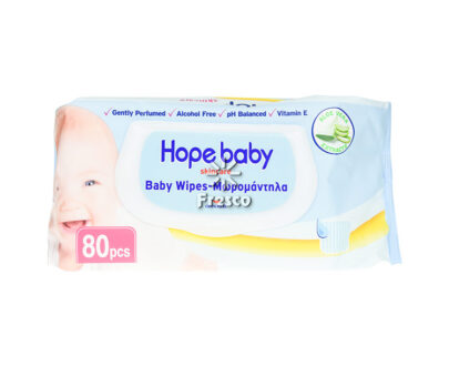 Hope Baby Skincare Baby Wipes x80 Pcs