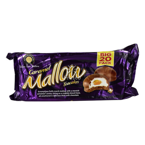 Huntley & Palmers Mallow Teacakes with Caramel 20pcs