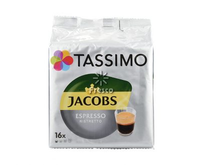 Jacobs Tassimo Καψούλες Καφέ Espresso Ristretto 16 X 26g