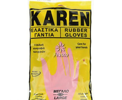 Karen Rubber Gloves Large