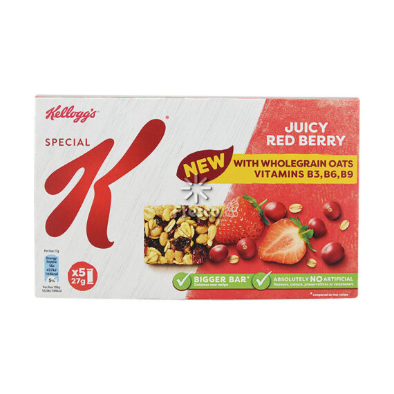 Kellogg's Juicy Red Berry Bars 5 x 27g