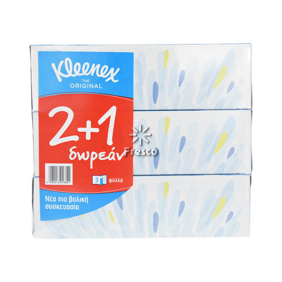 Kleenex 80 Tissues 2+1Free