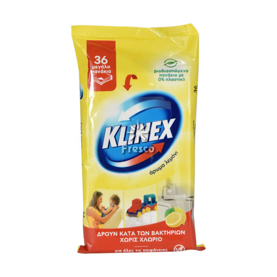Klinex Wet Wipes Lemon 36pcs