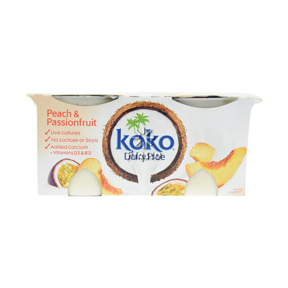 Koko Dairy Free Peach & Passionfruit 2 x 125g