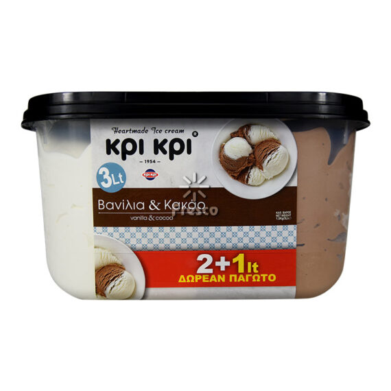 Kri Kri Ice Cream Vanilla & Cocoa 3L
