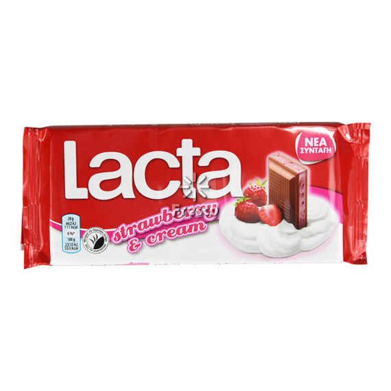 Lacta Oreo Strawberry & Cream Chocolate 100g