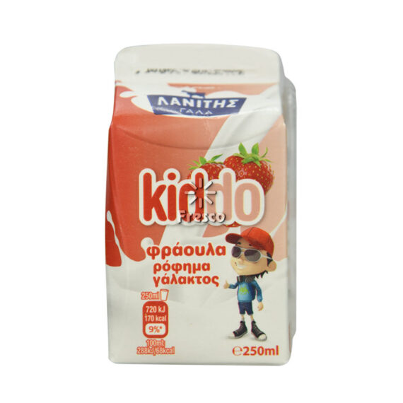 Lanitis Milk Kiddo Strawberry 250ml