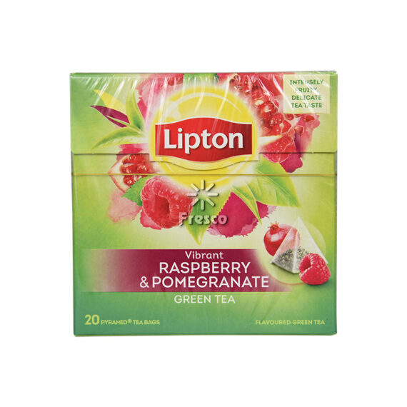 Lipton 20 Green Tea Raspberry & Pomegranate 28g