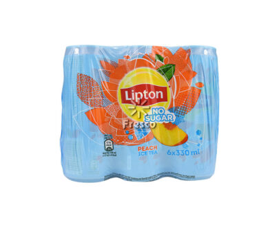 Lipton Παγωμένο Τσάι Ροδάκινο χωρίς Ζάχαρη 6 x 330ml