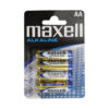 Maxell Alkaline AA Batteries 4pcs