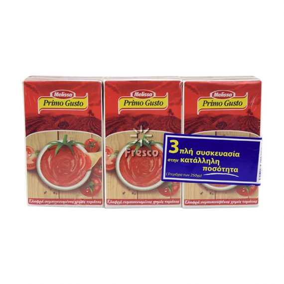 Melissa Primo Gusto Slightly Concentrated Tomato Juice 3 x 250g