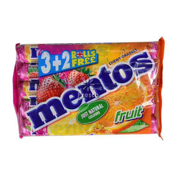 Mentos Fruit 5 x 38g (3+2 Free)