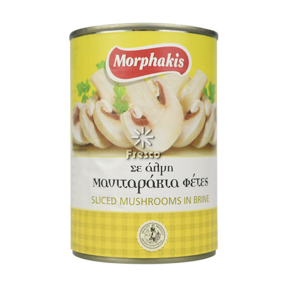 Morphakis Sliced Mushrooms In Brine 400g
