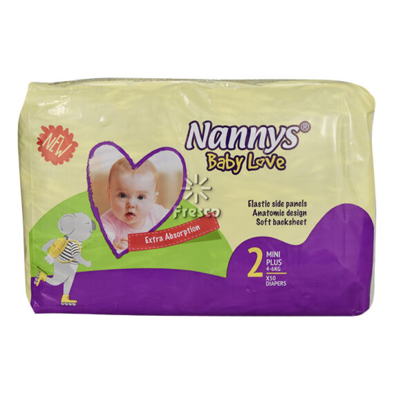 Nannys Baby Love Diapers Mini Plus No2 4-6kg 50pcs