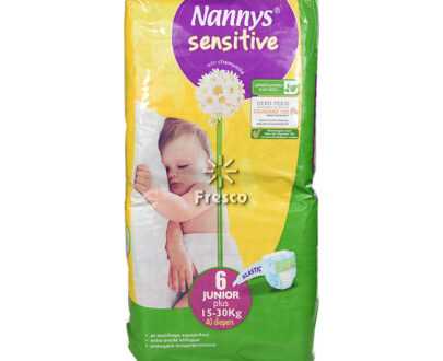 Nannys Sensitive With Chamomile 40 Diapers 6 Junior Plus 15-30Kg