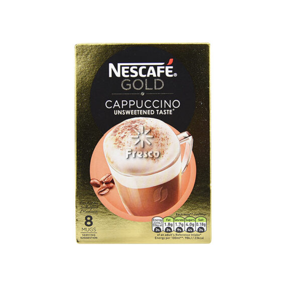 Nescafe Cappuccino Unsweetened 8 x 14.2g