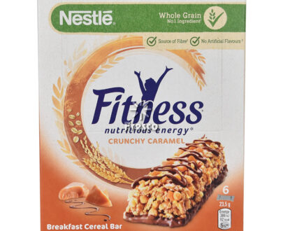 Nestle Fitness Cereal Bar Crunchy Caramel 6 x 23.5g
