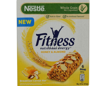 Nestle Fitness Μπάρα Δημητριακών Μέλι & Αμύγδαλο 6τεμ