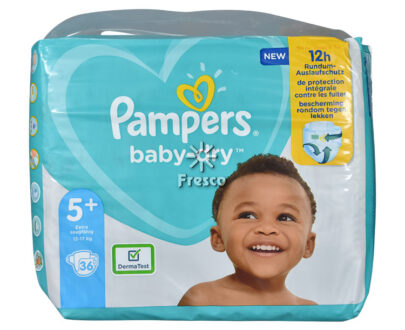 Pampers Baby Dry Πάνες S5+ 36τεμ