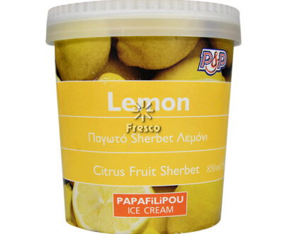 Papafilipou Ice Cream Sherbet Lemon 850ml