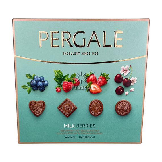 Pergale Chocolates Milk Berries 117g