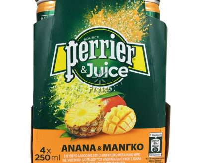Perrier & Χυμός με Ανανά & Μάγκο 4 x 250ml
